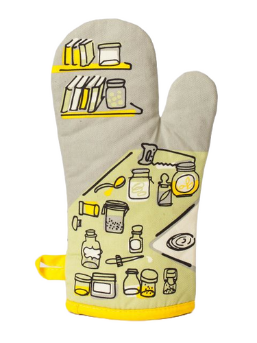 Droppin' a New Recipe on Your Ass Oven Mitt Blue Q Household Stuff