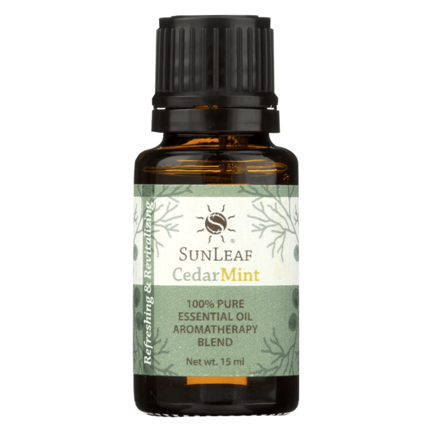 Essential Oil Blend 15 ml Bottle - Cedar/Mint SunLeaf Naturals LLC Candles &amp; Home Fragrance