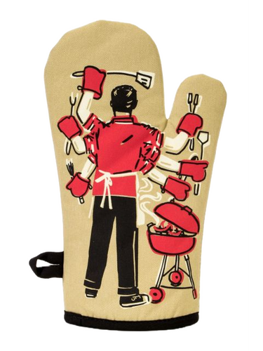 Feed You Fuckers Oven Mitt Blue Q Household Stuff