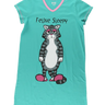 Feline Sleepy Sleep Shirt - S/M Lazy One Clothing