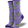 Freaky Frogs Socks - Purple Socksmith Clothing