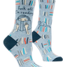 Fuck Off, I'm Reading Ladies Socks Blue Q Clothing