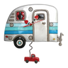 Happy Campers Wall Clock Allen Designs Picture Frames & Clocks