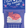 I Love My Asshole Cat Catnip Toy Blue Q Pet