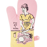 I've Got A Knife Oven Mitt Blue Q Household Stuff