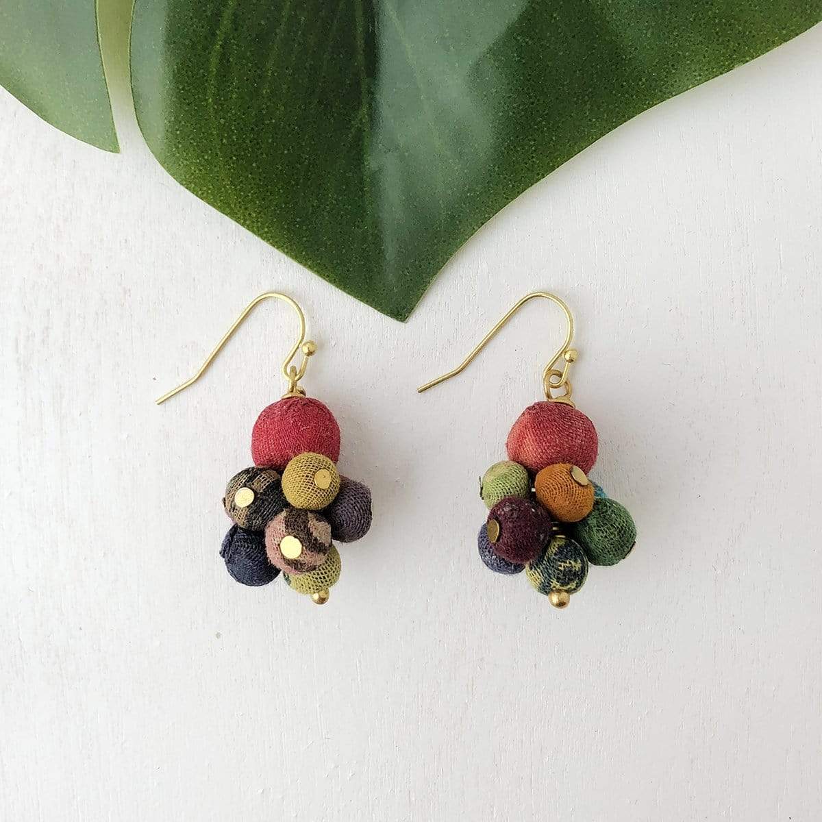 Kantha Drop Earrings Lark A Modern Marketplace