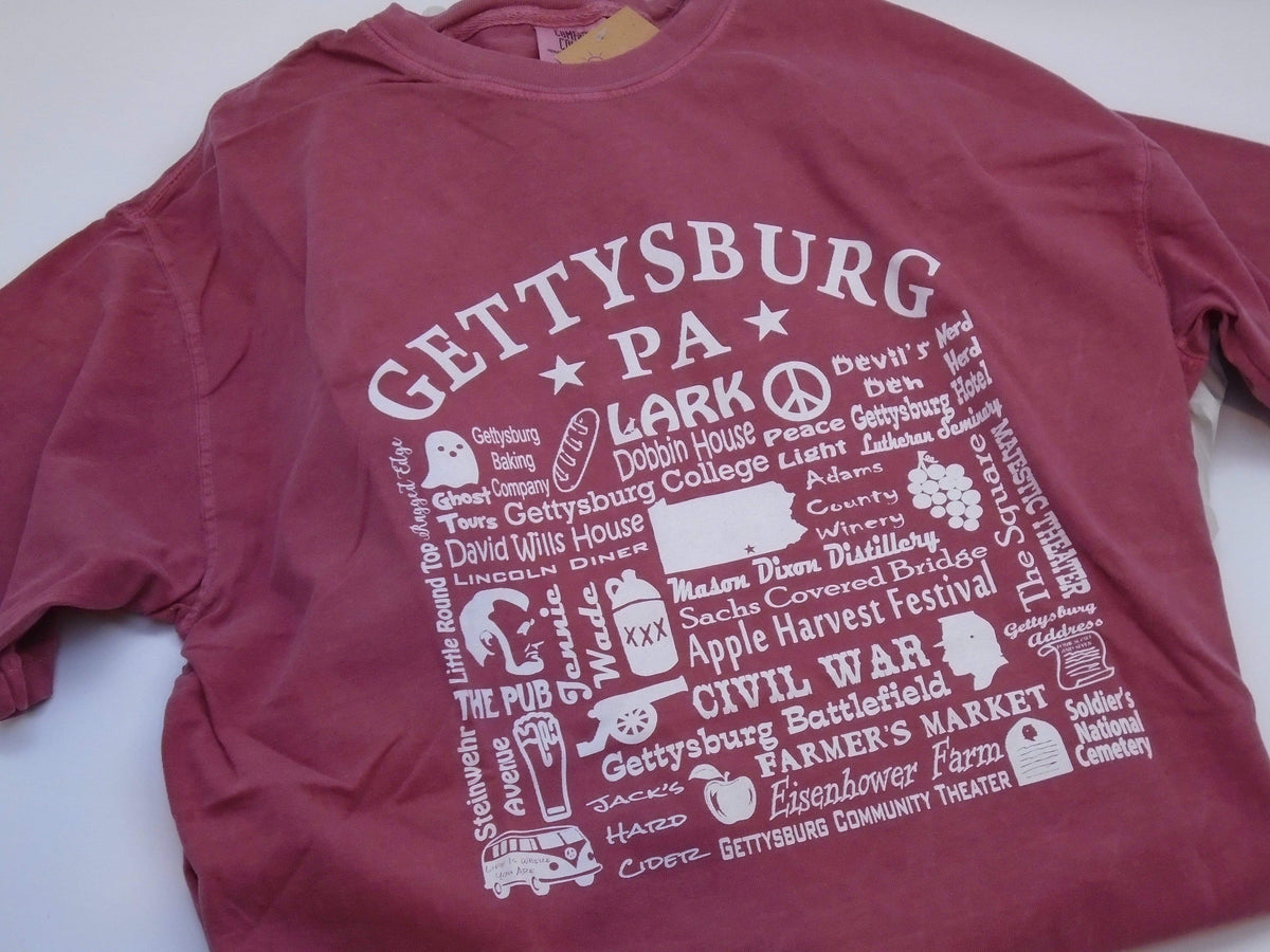 Oak City Gettysburg T-shirts - Brick Oak City Collection Shirts