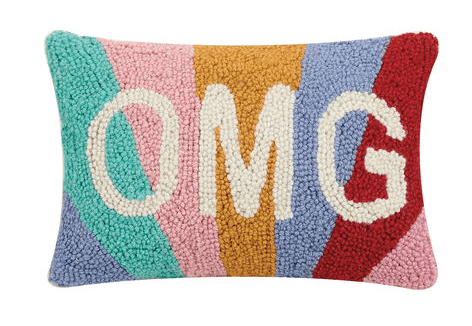 OMG Hooked Pillow Peking Handicraft Inc Pillows