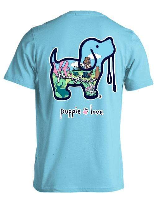 Pastel Pennsylvania Pup Short Sleeve Tee Puppie Love Clothing