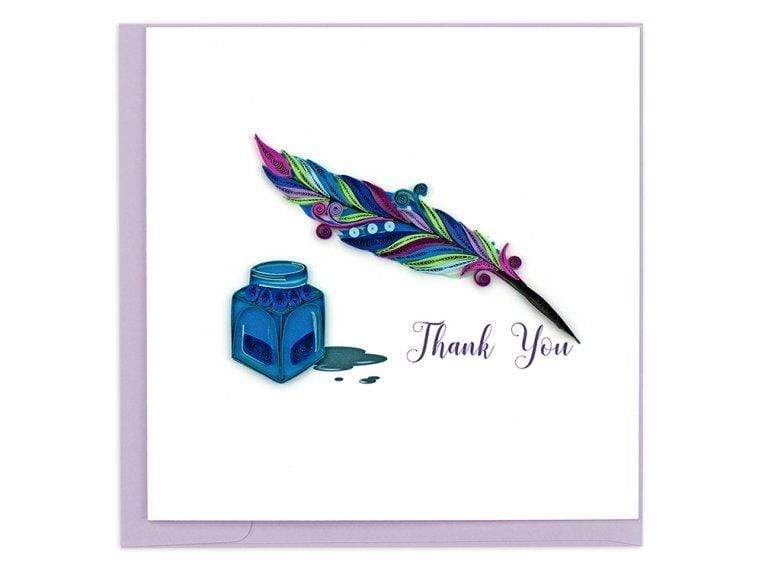 Pen &amp; Quill Thank You Quilling Card Quilling Card Llc Cards