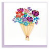Playful Flower Bouquet Quilling Card Quilling Card LLC Cards