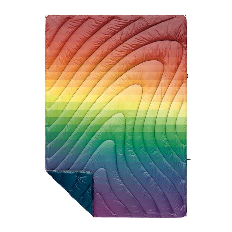 The Original Rumpl Puffy Blanket - Rainbow Fade