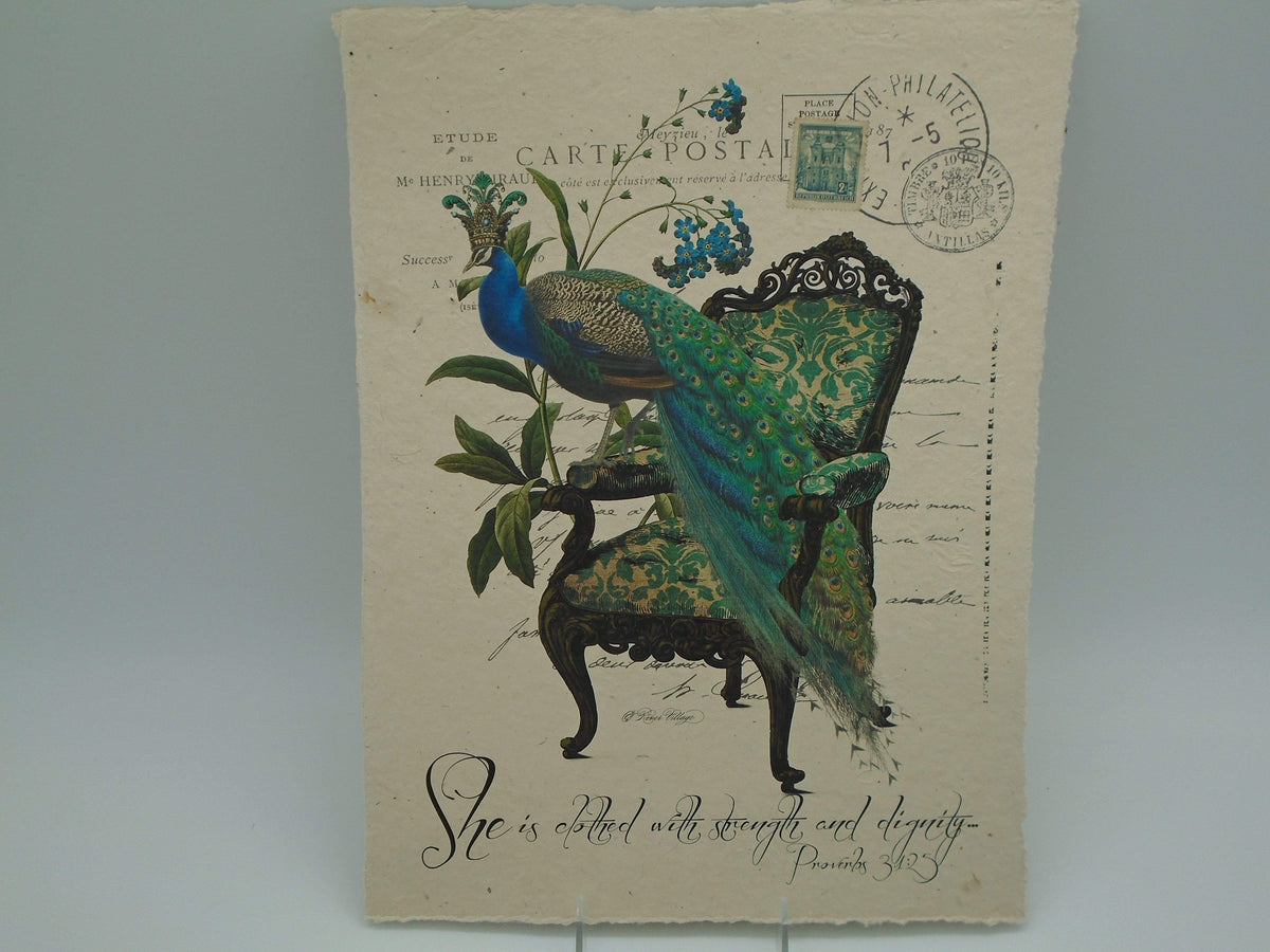 She Is Clothed With Strength -  Land of Elsewhere Paper Print In The Land Of Elsewhere Paper Goods