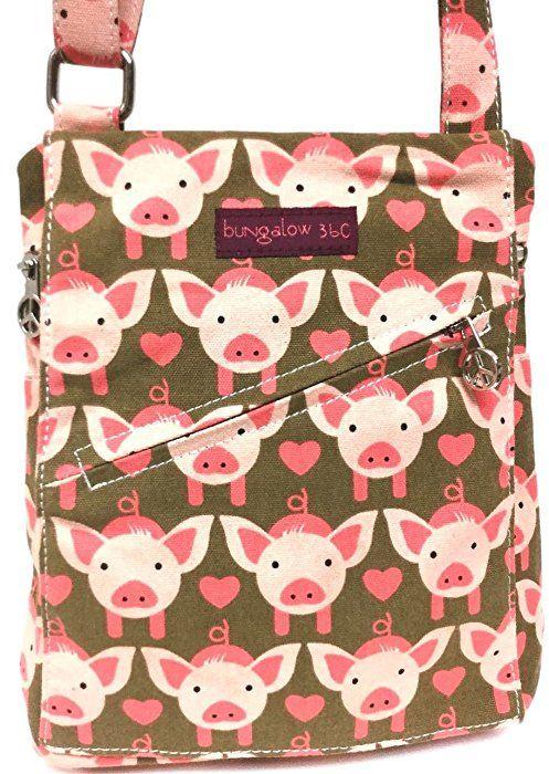 Small Messenger Bag - Pig Bungalow 360 Kids