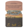 Stone Wrap Bracelet/Necklace - Blue Howlite/Gold Scout Curated Wears Jewelry