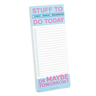 Stuff To Do Today Make-A-List Pad - Pastel Knock Knock Paper Goods