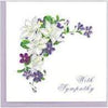 With Syphathy Flowers Quilling Card Quilling Card Llc Cards