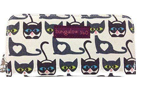 Zip Around Wallet - Cat Bungalow 360 Kids
